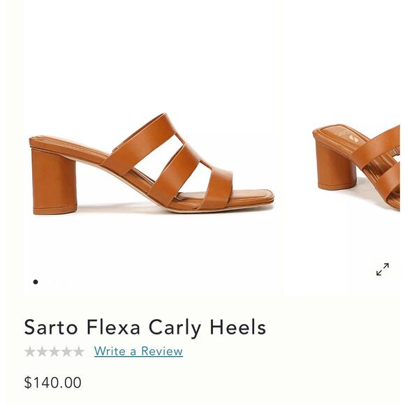 NIB! Sarto Flexa Carly Slide Sandal Natural Beige Raffia - Size 8.5 - Picture 14 of 14